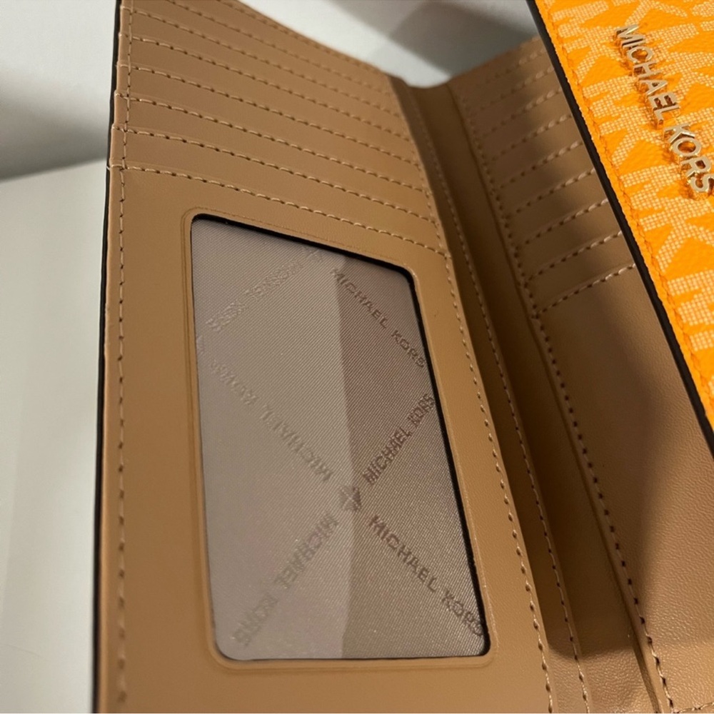 Michael Kors Orange and Beige Backpack with Wallet NWT - Picture 7 of 10